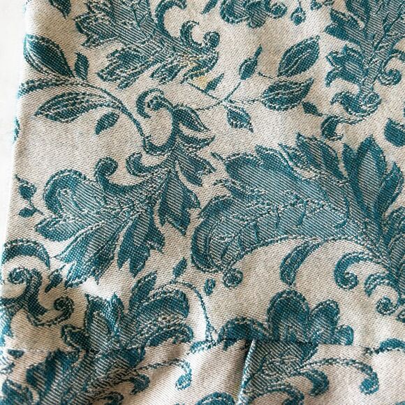 Vintage Jessica McClintock Dress Jacquard Lace-Drop Waist-Back Buttons - Size 6 - Picture 14 of 16